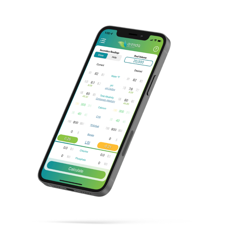 Orenda app calculator on iPhone, version 4.0